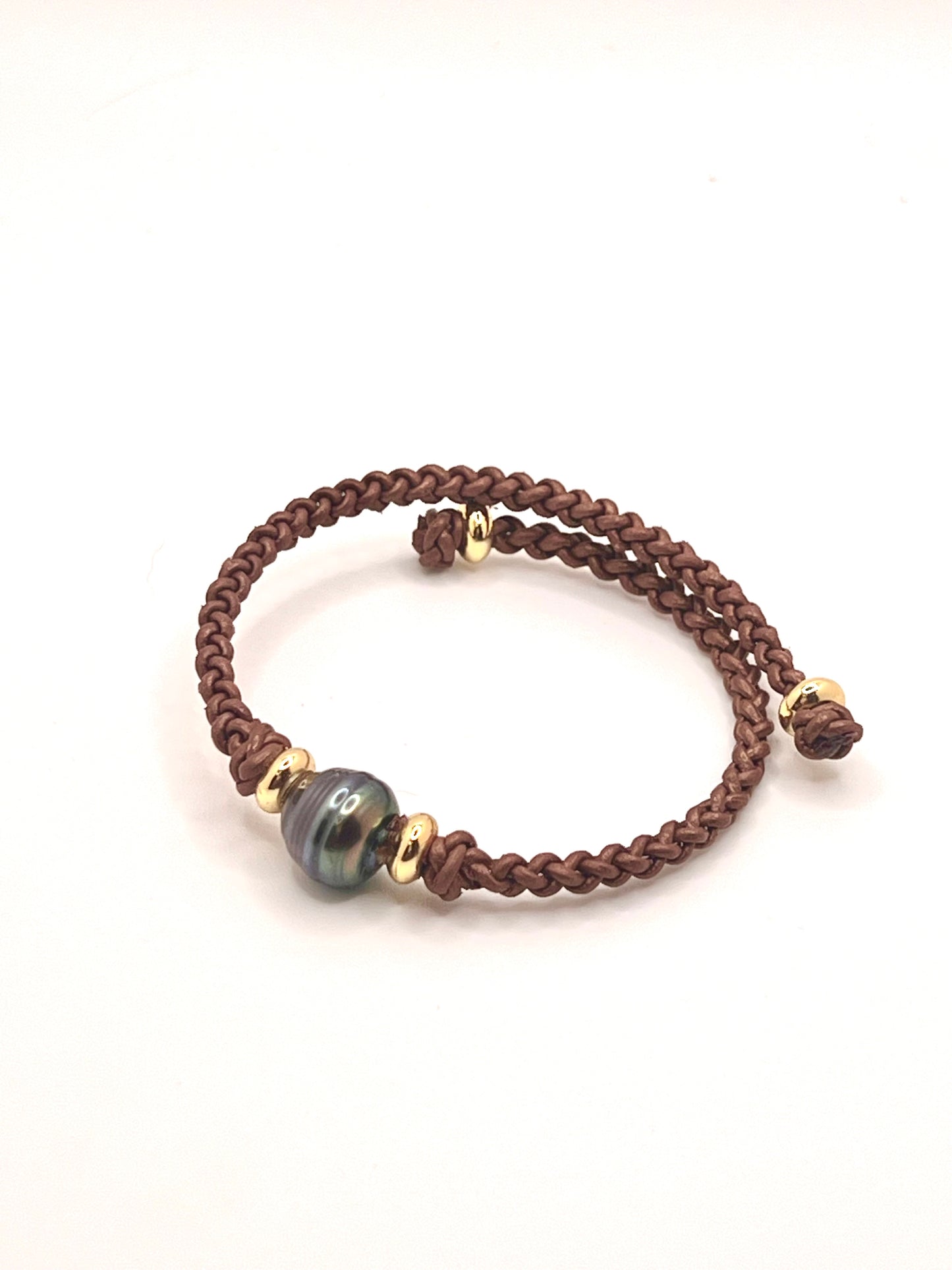 #80 Cuff Bracelt - metallic mocha