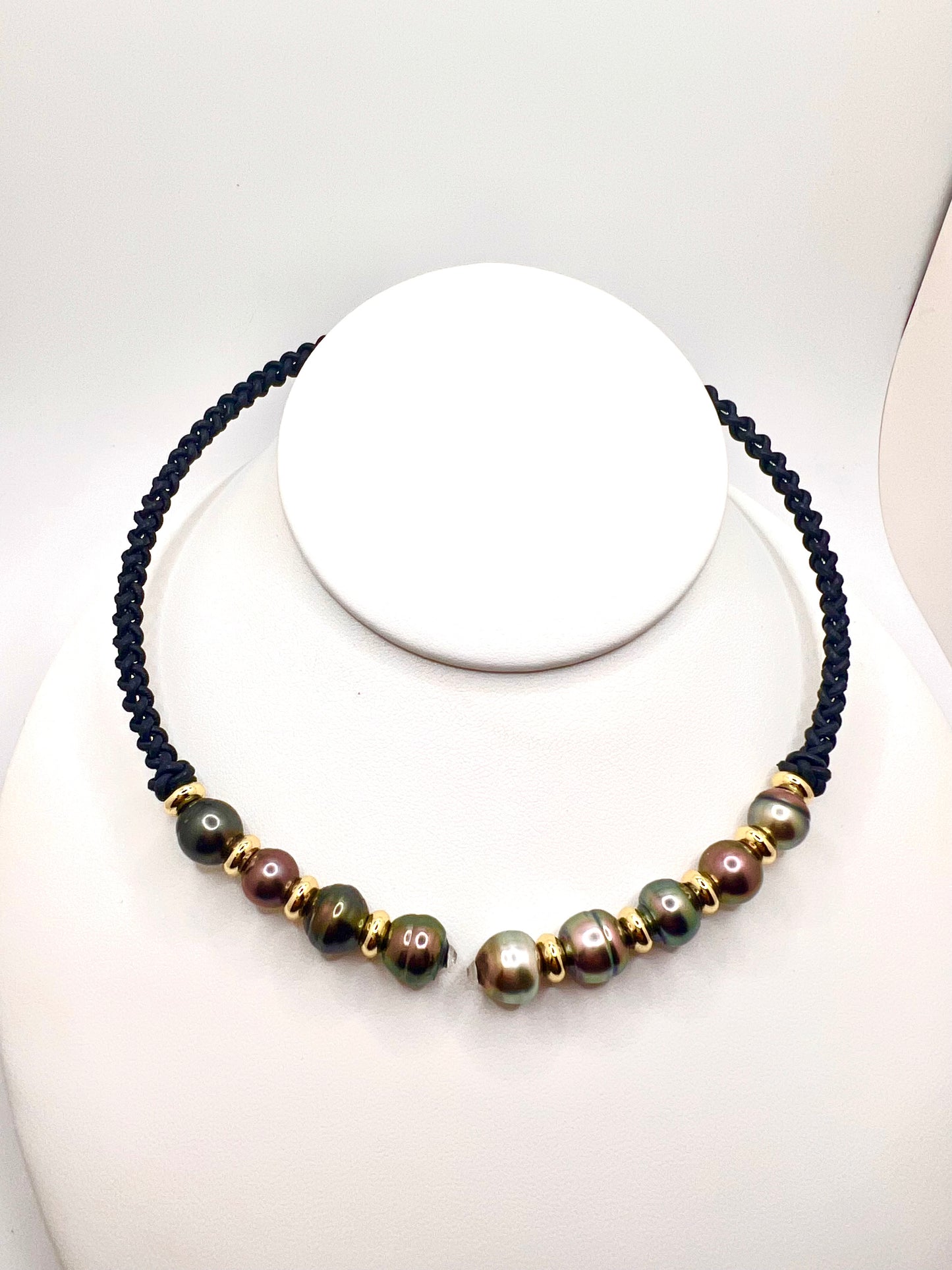 #77 Open Lariat Choker - dark navy