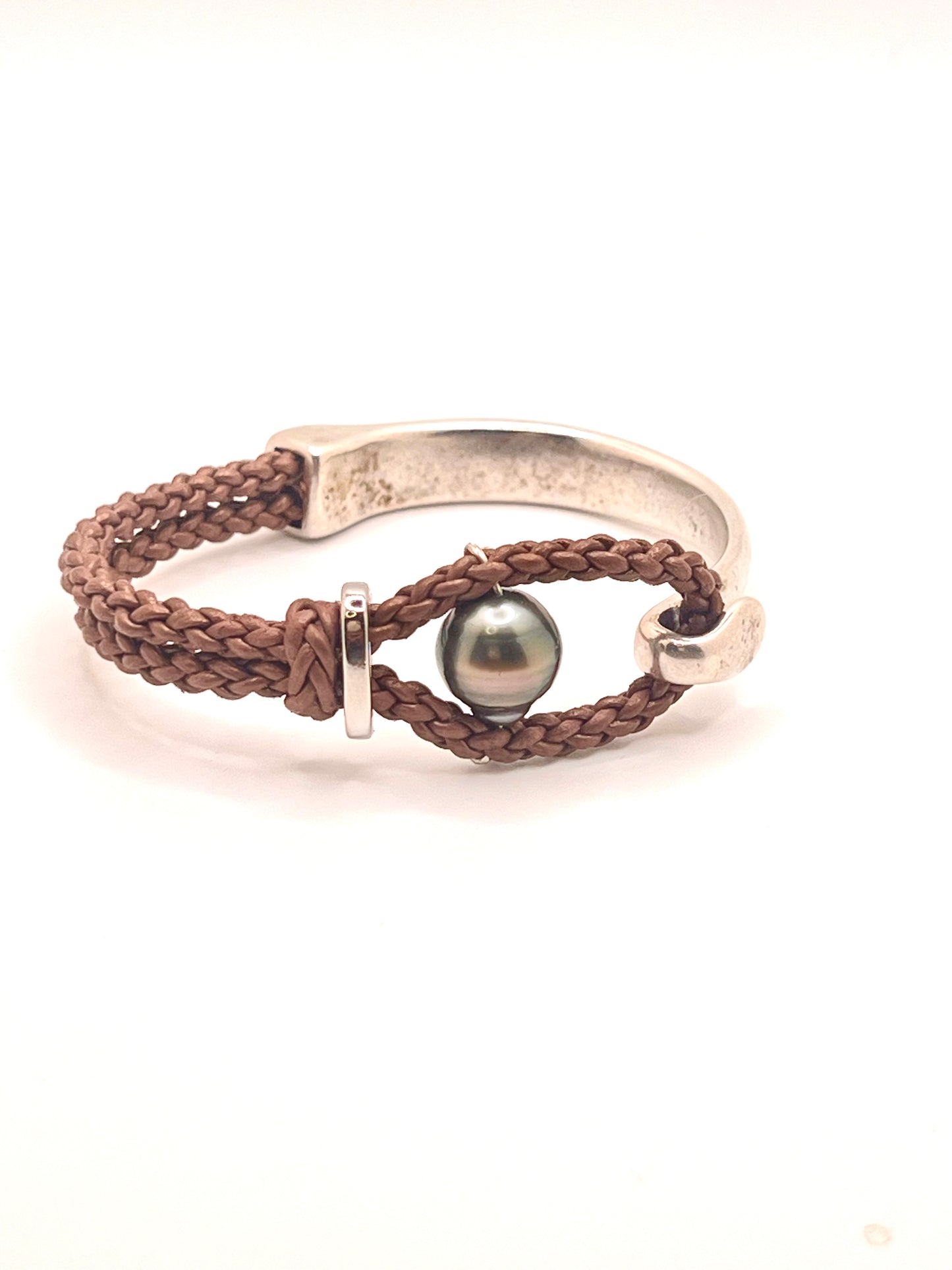 #72 Hook Bracelet - metallic mocha