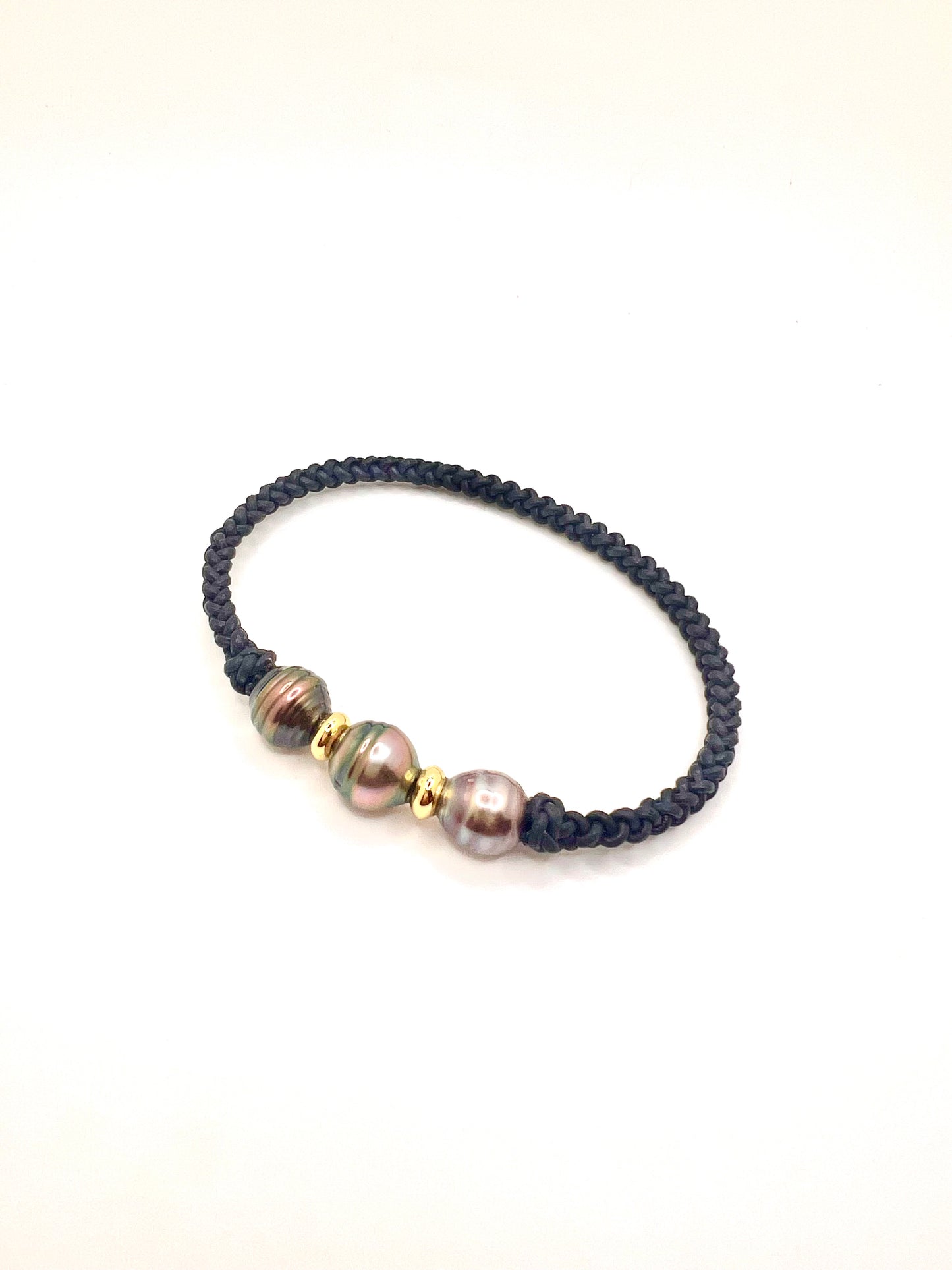 #71 Oval Bangle - Dark Navy large