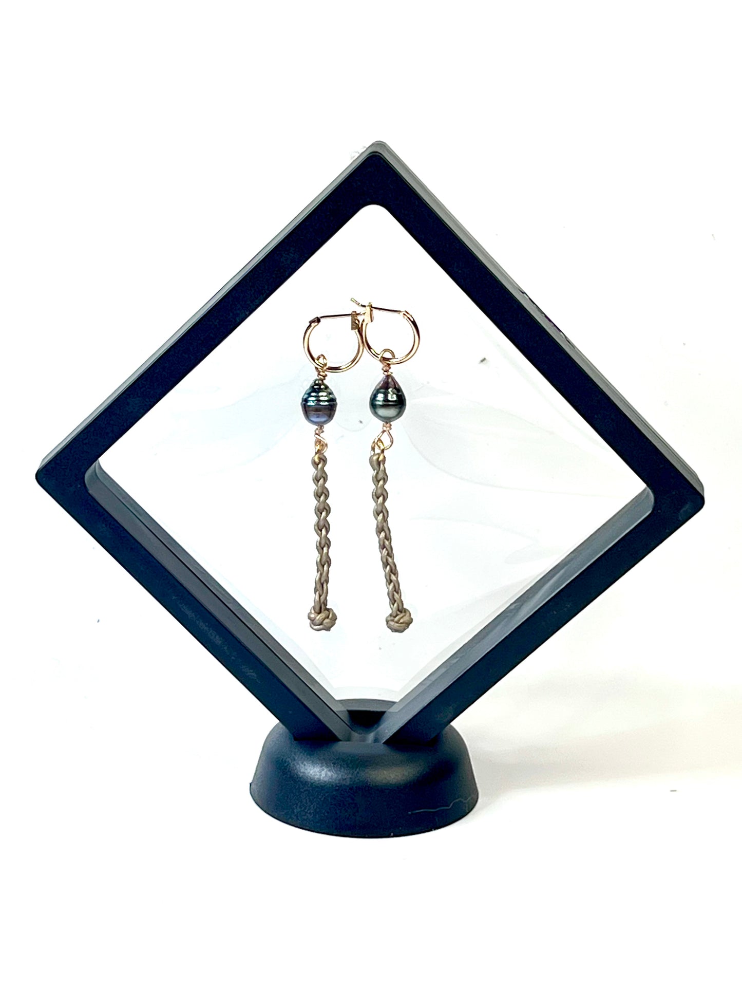 #16 Long Earrings - Metallic Wheat