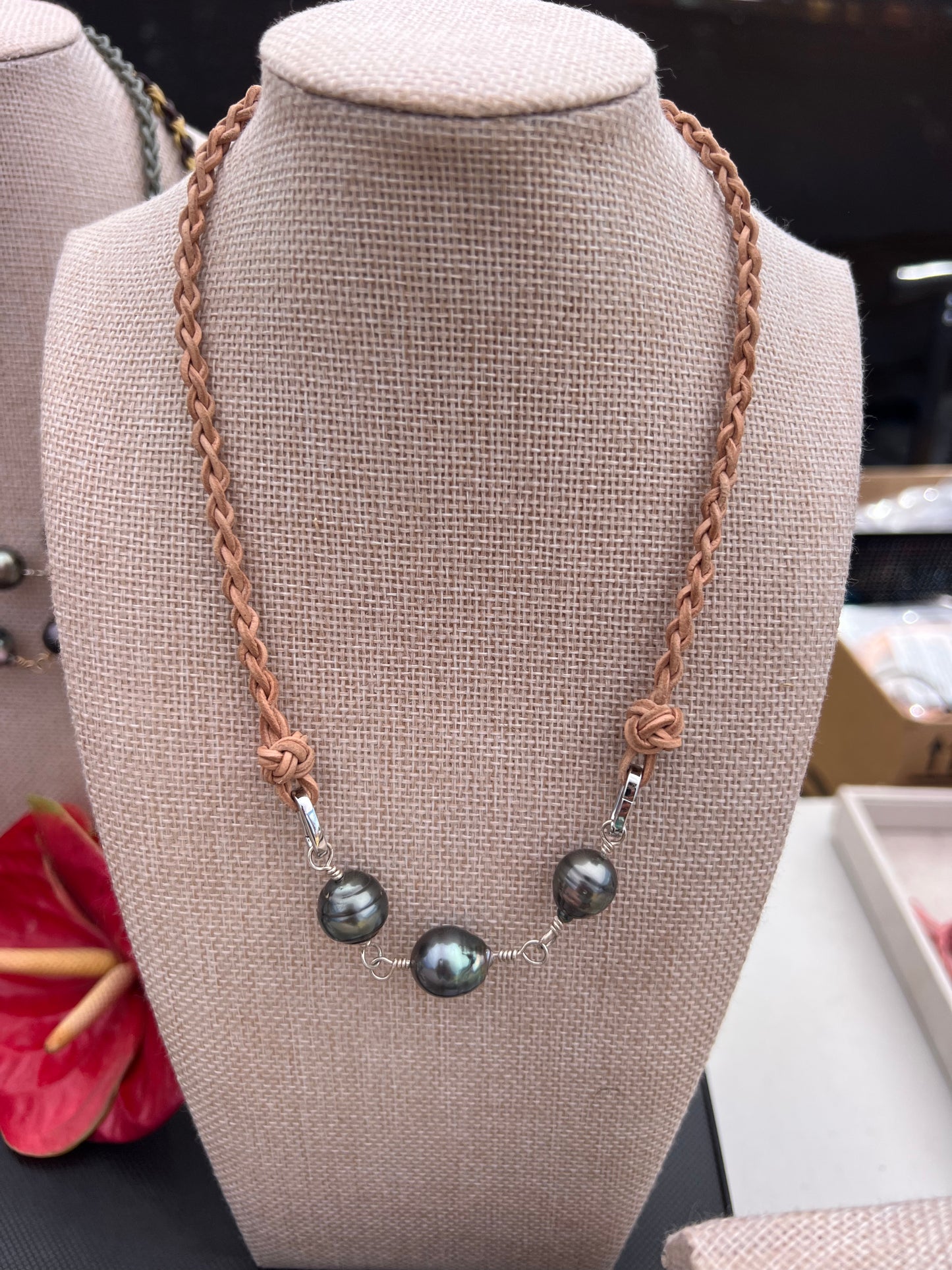 Trio Set of Baroque Tahitian Pearls