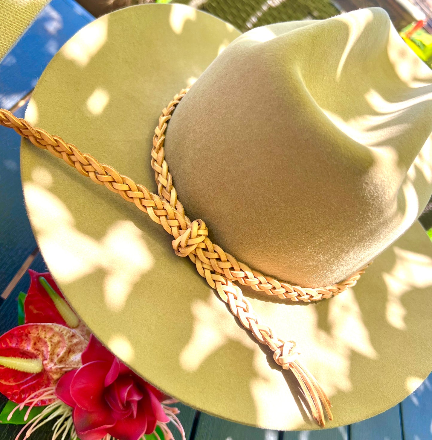 Natural Leather Hatband