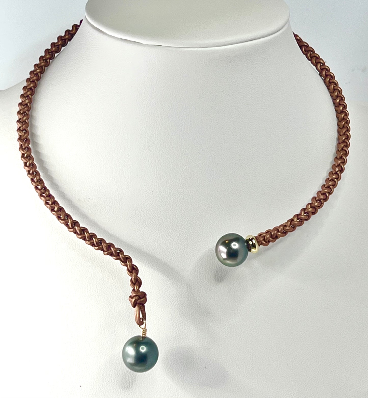 #19/45A Open Lariat Copper Duo