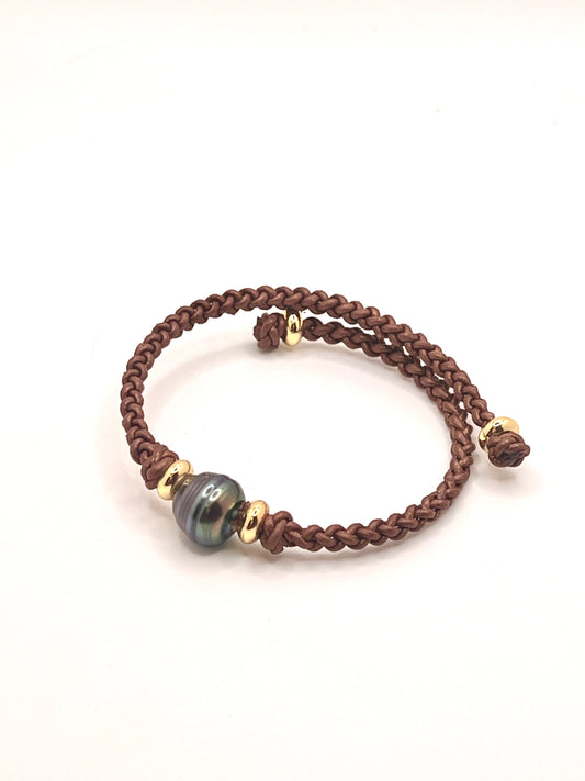 #80 Cuff Bracelt - metallic mocha