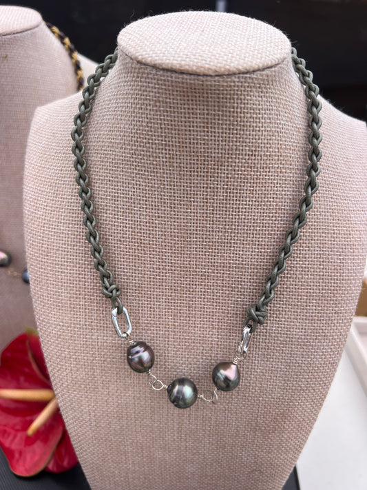 Trio Large Tahitian Pearls