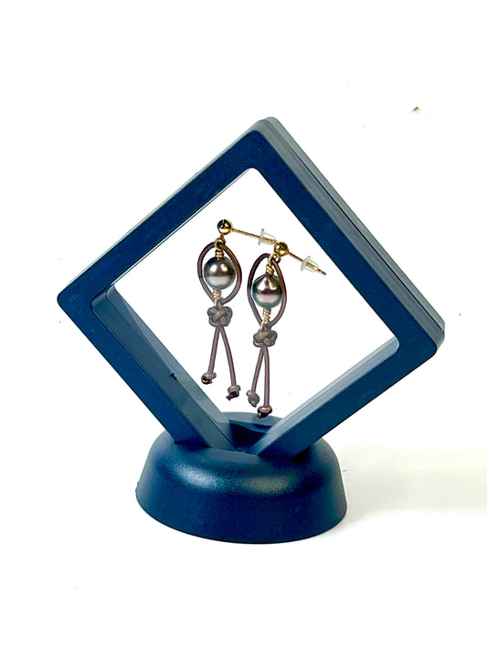 #15 Weave Earrings - Bronze