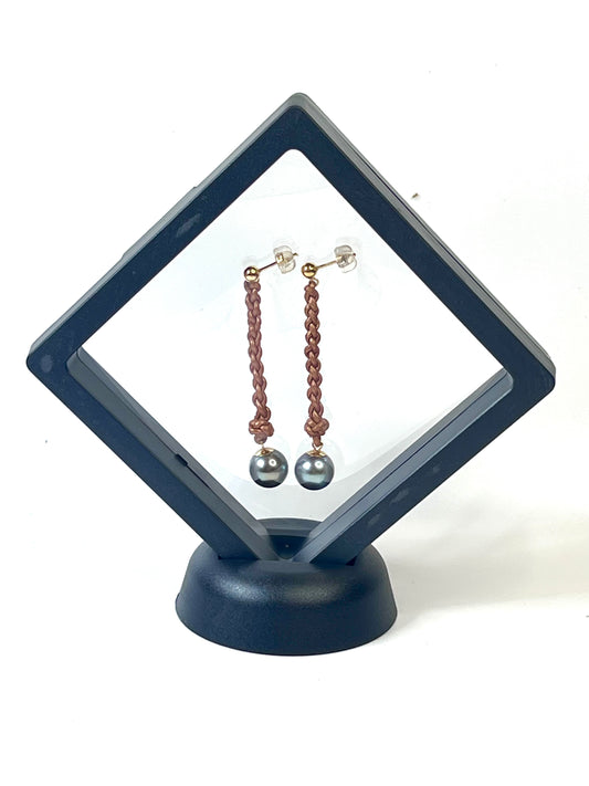 #10 Long Earrings - copper
