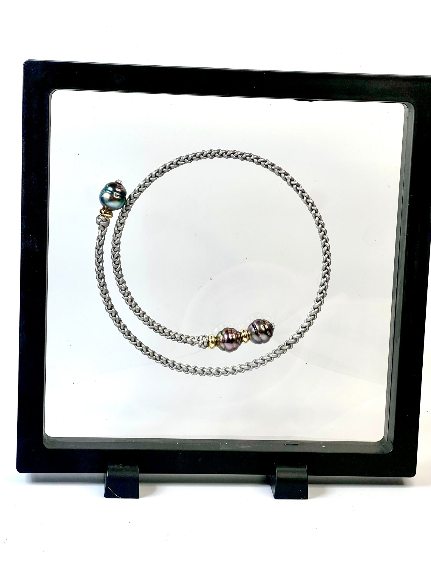 Lariat Choker - Silver Trio