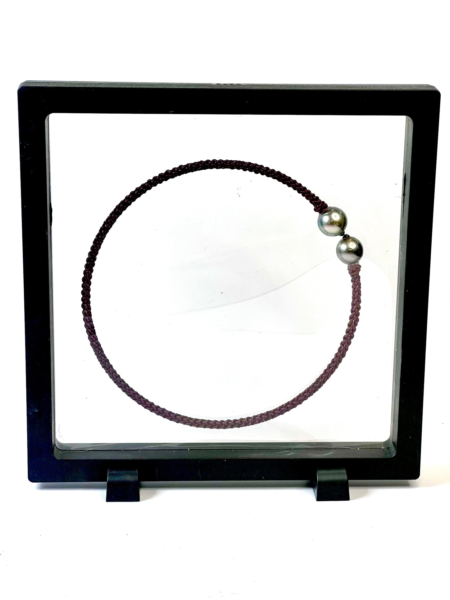 #46A Lariat choker - duo/brown