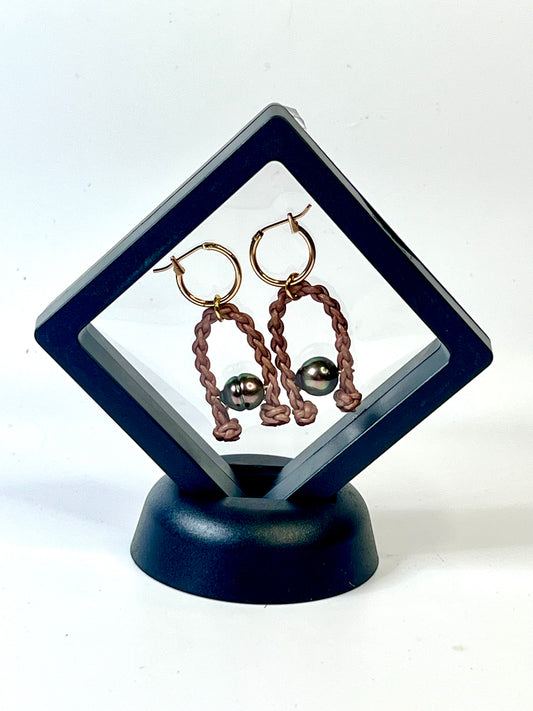 #57 Horse Shoe Earrings - Rose Gold