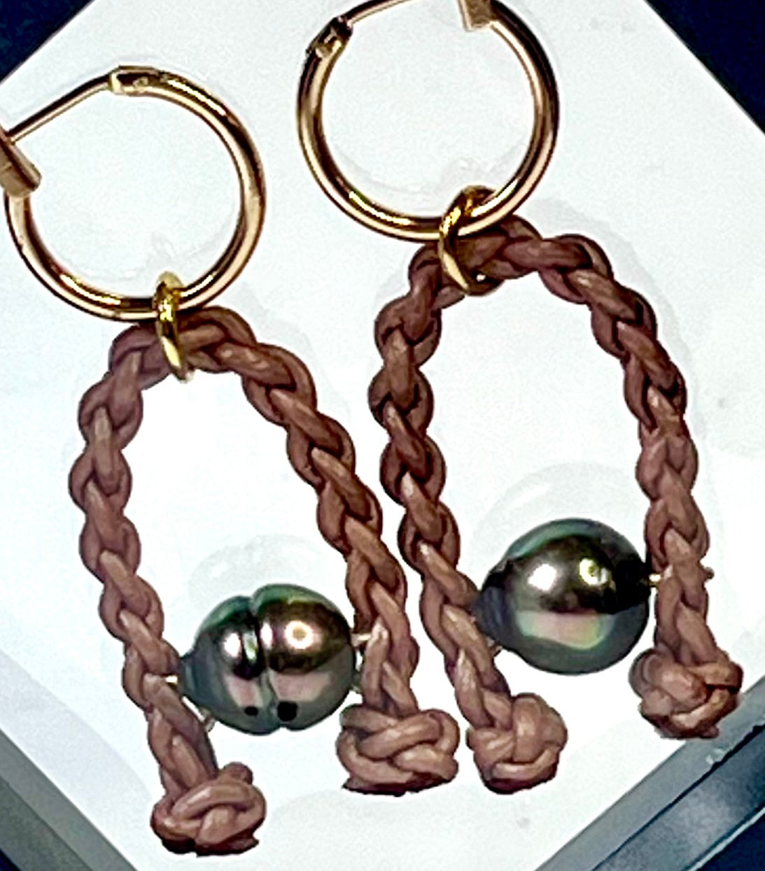 #57 Horse Shoe Earrings - Rose Gold